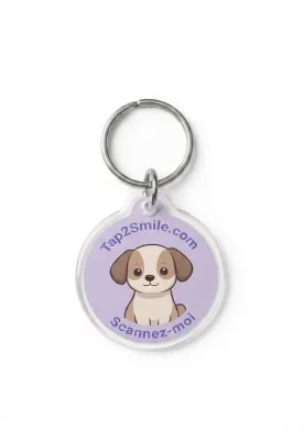 Porte-clés Tap2Smile pour les chiens