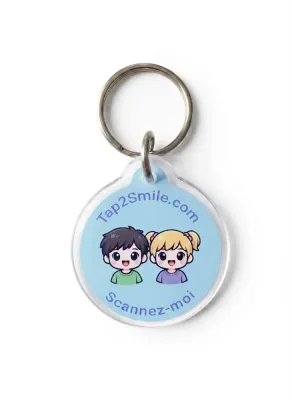 Porte-clés Tap2Smile pour les affaires d'enfants